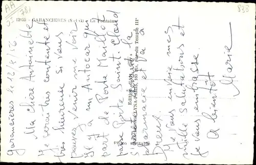 Ak Garancieres Yvelines, La Fontaine