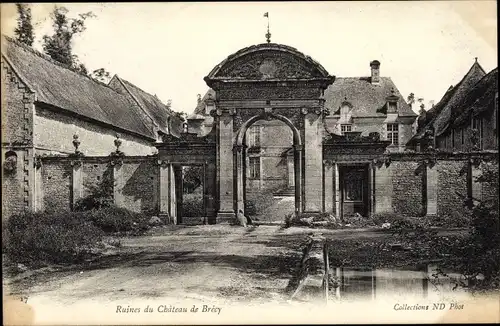 Ak Brecy Eure-et-Loir, Ruines du Chateau