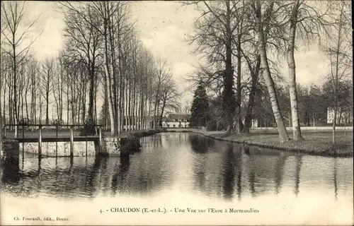 Ak Chaudon Eure et Loir, Une Vue sur l'Eure a Mormoulins