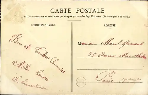 Ak Crecy Couve Eure-et-Loir, La Place des Marronaiers