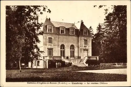 Ak Cambray Eure-et-Loir, Le nouveau Chateau