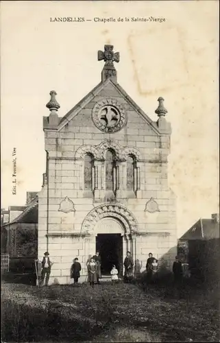 Ak Landelles et Coupigny Calvados, Chapelle de la Sainte Vierge