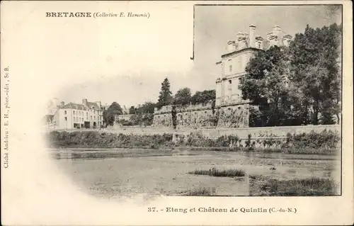 Ak Quintin Côtes d’Armor, Etang et Chateau de Quintin