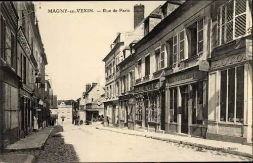 Ak Magny en Vexin Val-d’Oise, Rue de Paris