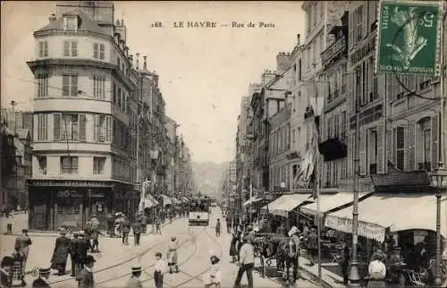 Ak Le Havre Seine Maritime, Rue de Paris