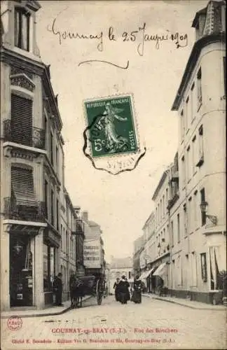 Ak Gournay en Bray Seine Maritime, Rue des Bonchers