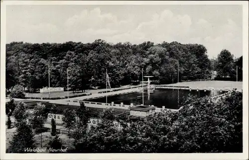 Ak Naunhof bei Leipzig, Waldbad, Freibad