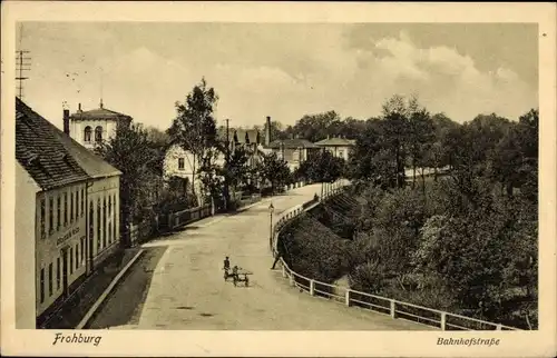 Ak Frohburg in Sachsen, Bahnhofstraße