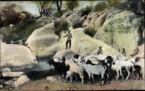 Ak Omaruru Deutsch Südwestafrika Namibia, Wasserstelle Epako