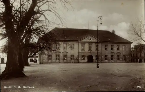 Ak Soldin in der Neumark Myślibórz Ostbrandenburg, Rathaus