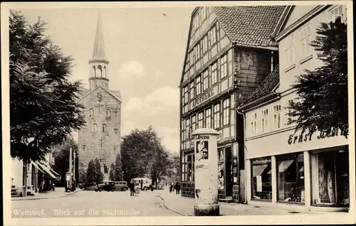 Ak Wunstorf in Niedersachsen, Blick auf die Stadtkirche