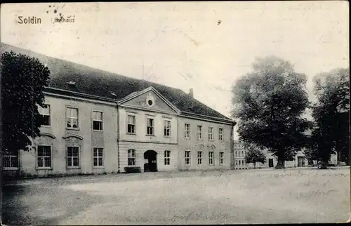 Ak Soldin in der Neumark Myślibórz Ostbrandenburg, Rathaus