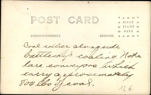 Ak Coaling Ship, Battleship, Kriegsschiff