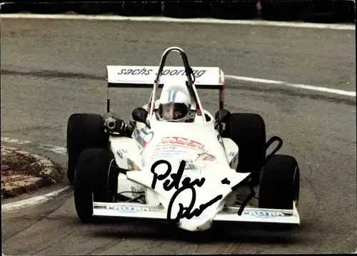 Ak Peter Rösssler, Formel III Rennfahrer, Autogramm