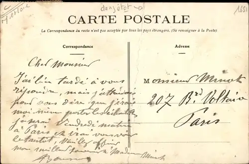 Ak Murs Maine et Loire, Auguste Bousard, Proprietaire Viticulteur Le Coteau de Murs