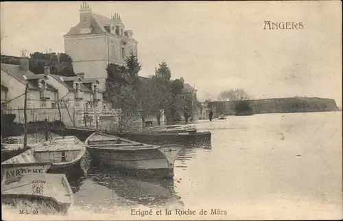 Ak Erigné Maine et Loire, La Roche de Murs