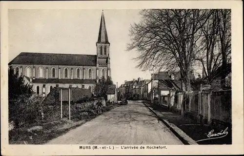 Ak Murs Maine et Loire, L'arrivee de Rochefort