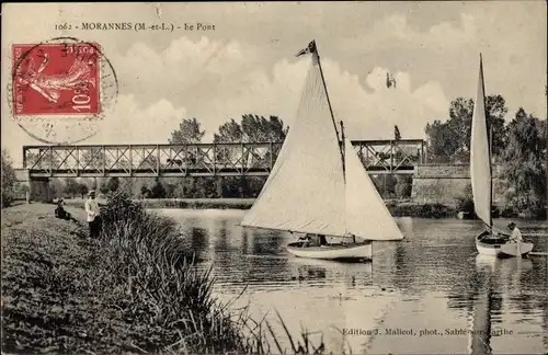 Ak Morannes Maine et Loire, Le Pont