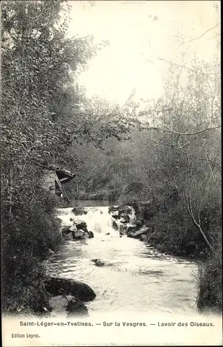 Ak Saint Leger en Yvelines, Sur la Vesgres, Lavoir des Oiseaux