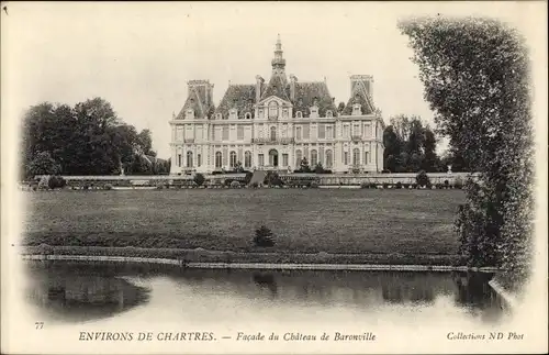 Ak Chartres Eure et Loir, Facade du Chateau du Baronville