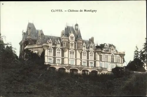 Ak Cloyes sur le Loir Eure et Loir, Chateau de Montigny