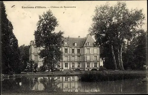 Ak Illiers Eure et Loir, Chateau de Beaurouvre