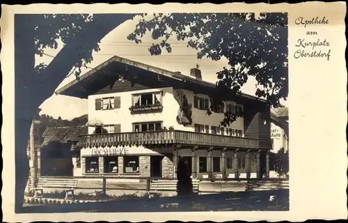 Ak Oberstdorf im Oberallgäu, Apotheke am Kurplatz