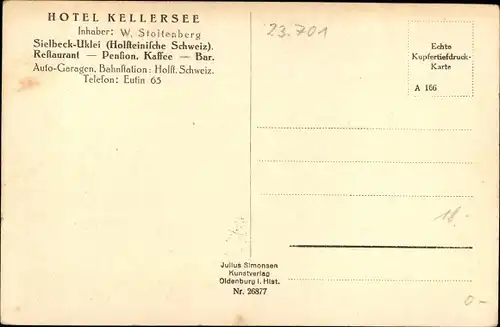 Ak Sielbeck Eutin in Ostholstein, Hotel Kellersee