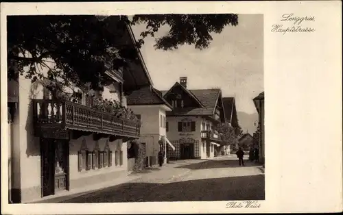 Ak Lenggries in Oberbayern, Hauptstraße