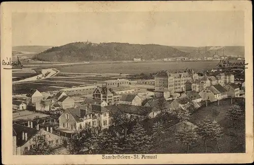Ak St Arnual Saarbrücken im Saarland, Blick auf den Ort