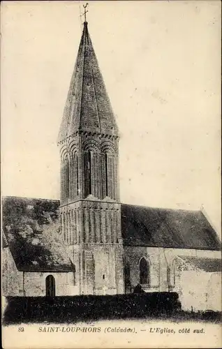 Ak Saint Loup Hors Calvados, L'Eglise, cote sud