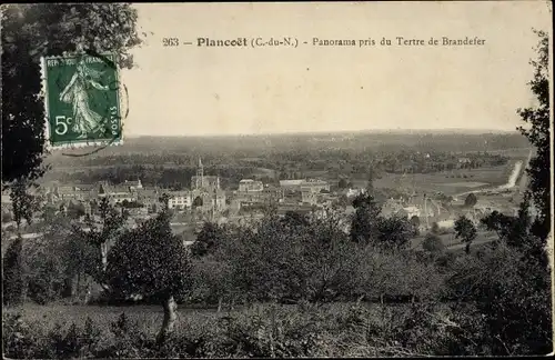 Ak Plancoët Cotes d'Amor, Panorama pris du Tertre de Brandefer