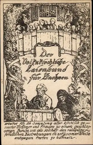 Künstler Ak Der Volkskirchliche Laienbund für Sachsen