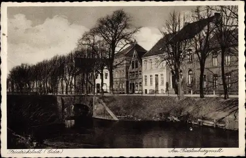 Ak Friedrichstadt an der Eider Nordfriesland, Am Fürstenburgwall