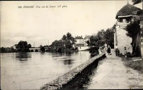 Ak Erigné Maine et Loire, Une vue du Louet