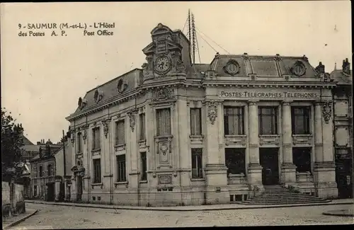 Ak Saumur Maine et Loire, L'Hotel des Postes