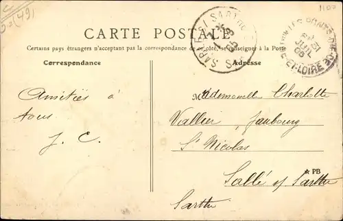 Ak Erigné Maine et Loire, Vue generale