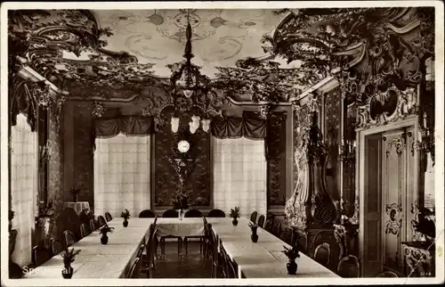 Ak Hartha Hintergersdorf Tharandt im Erzgebirge, Erholungsheim Harthaberg, Speisesaal