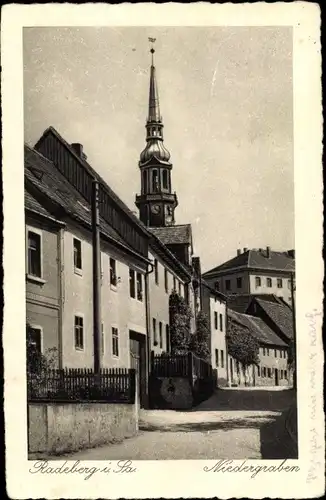 Ak Radeberg Sachsen, Niedergraben