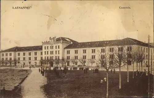 Ak Lausanne Kanton Waadt, Kaserne
