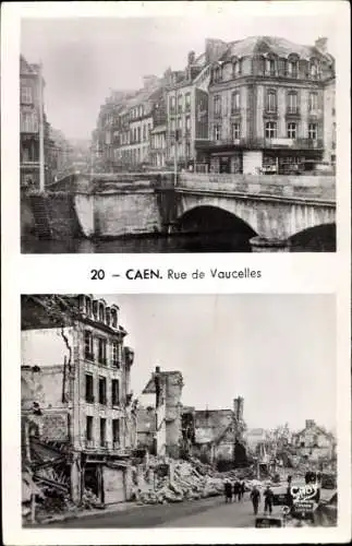 Ak Caen Calvados, Rue de Vaucelles