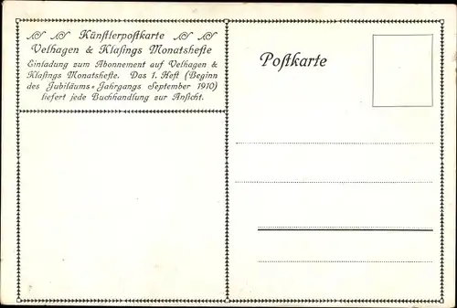 Künstler Ak Plückebaum, Karl, Es waren zwei Königskinder, Velhagen und Klasings Monatshefte