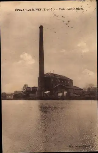 Ak Épinac les Mines Saône et Loire, Puits Sainte Barbe