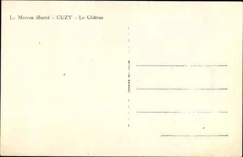 Ak Cuzy Saône et Loire, Le Chateau