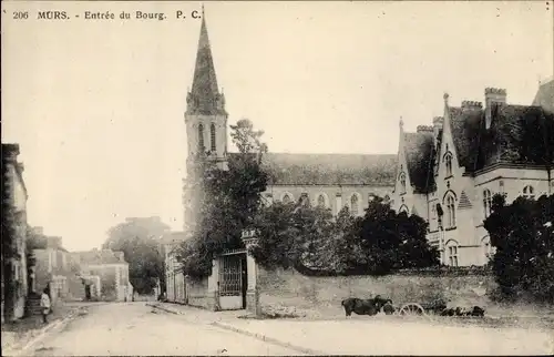 Ak Murs Maine et Loire, Entree du Bourg