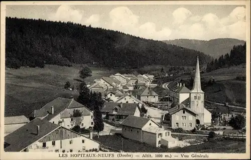 Ak Les Hôpitaux Neufs Doubs, Vue générale