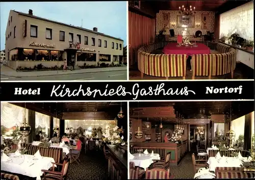 Ak Nortorf in Holstein, Kirchspiels Gasthaus, Innenansichten