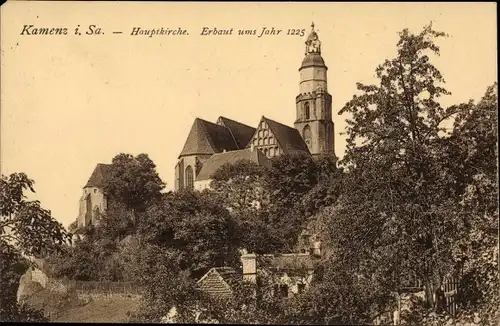 Ak Kamenz Sachsen, Hauptkirche