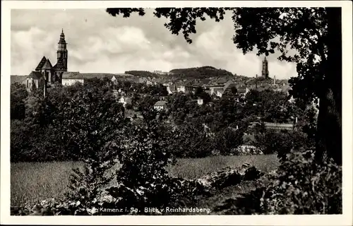 Ak Kamenz Sachsen, Blick vom Reinhardsberg