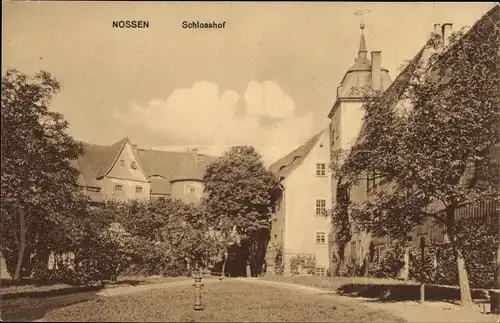 Ak Nossen in Sachsen, Schlosshof